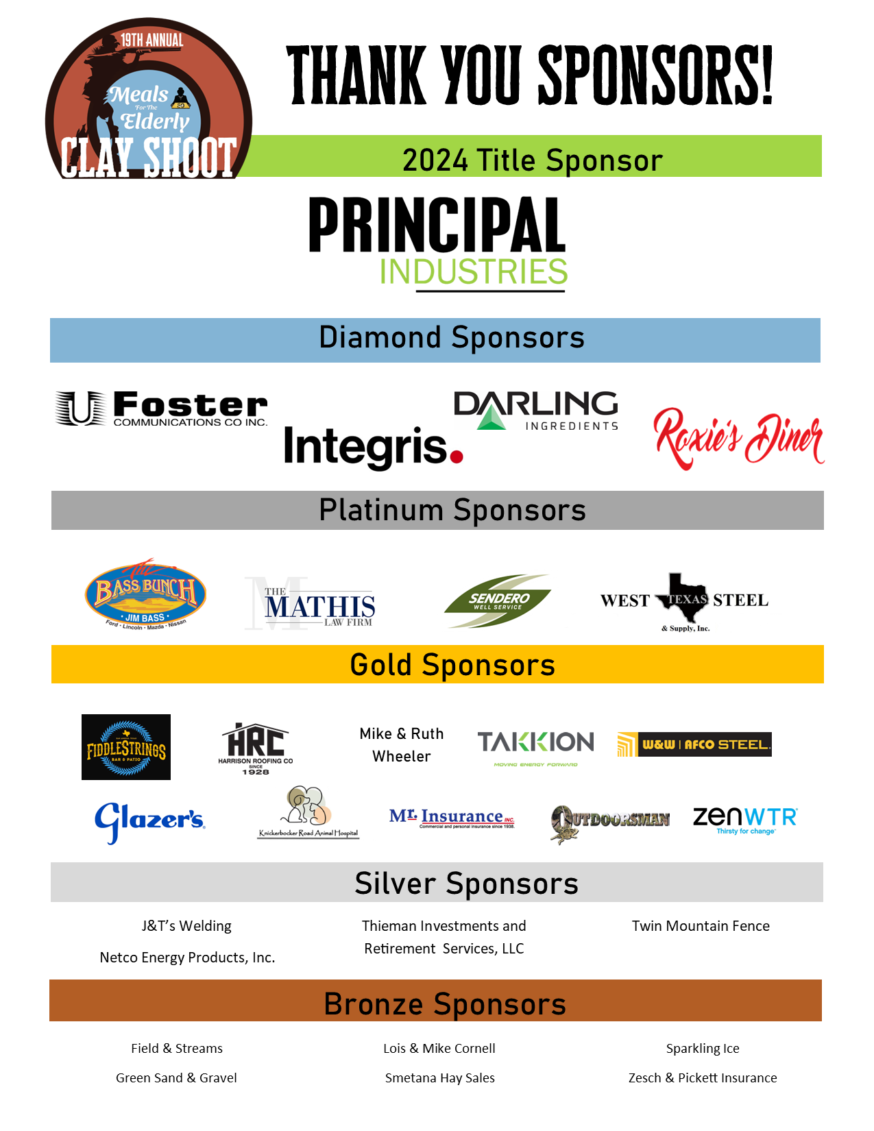 Clay Shoot Homebound Meal Service